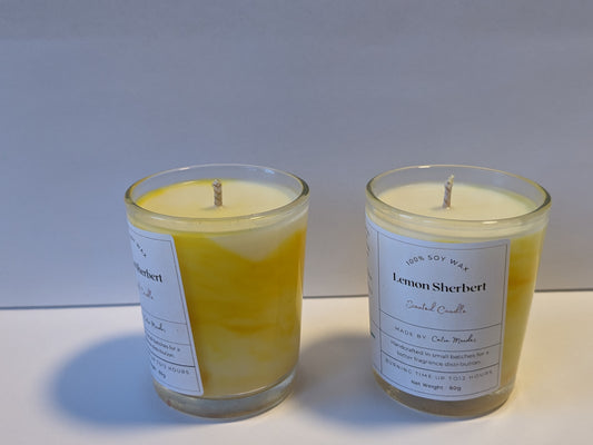 Sherbert Lemon 80ml Soy Wax Candle