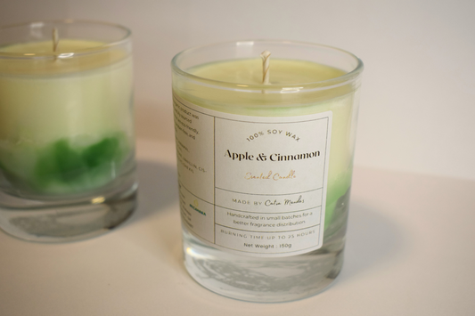 Apple And Cinnamon Soy Wax Candle 150ml