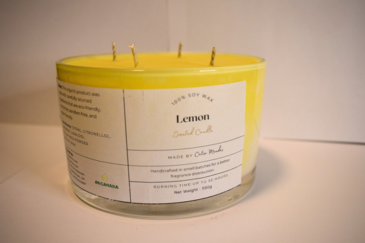 Lemon Soy Wax Candle 550ml
